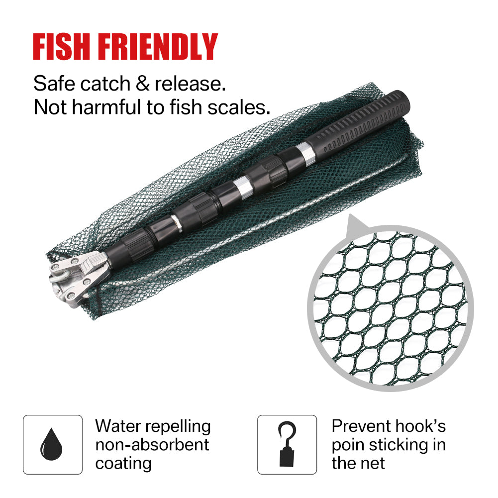 Portable Folding and Extendable Triangle Fishing Net – Fish Lure Tacklebox